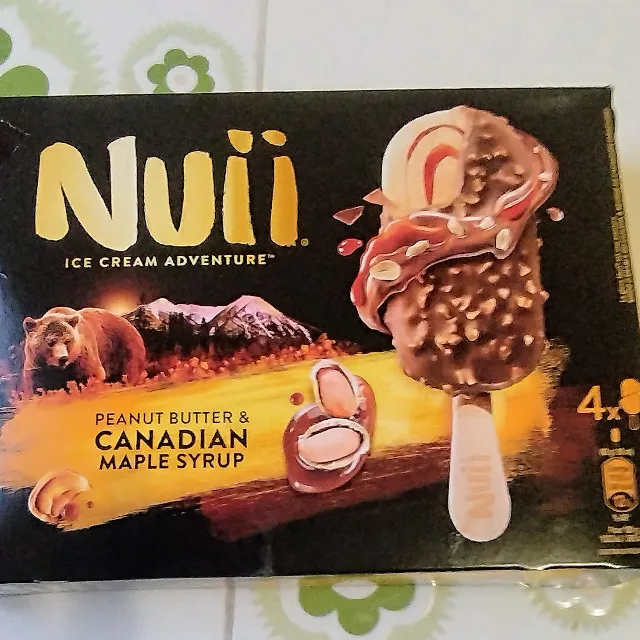 Glaces beurre de cacahuète & sirop d'érable du Canada NUII