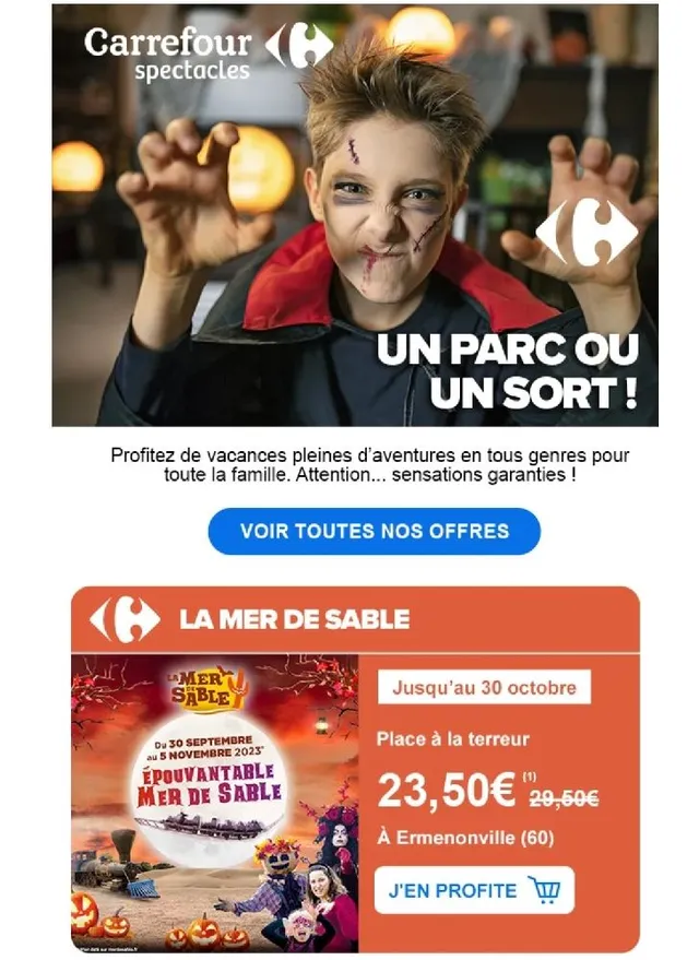 Carrefour spectacles Halloween 🎃