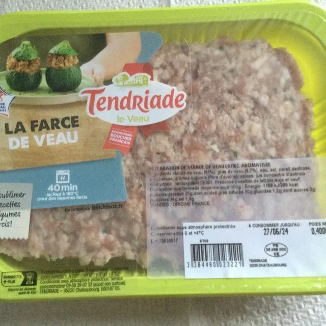 LA FARCE DE VEAU TENDRIADE