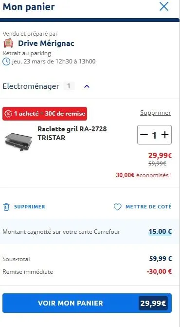Raclette gril RA-2728 TRISTAR 14€99 - 4