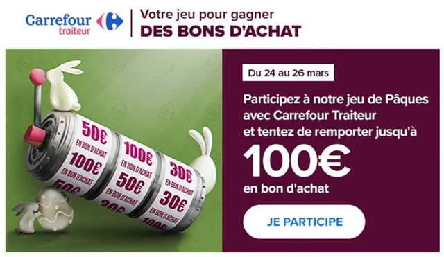Grand jeu de Pâques avec Carrefour Traiteur !