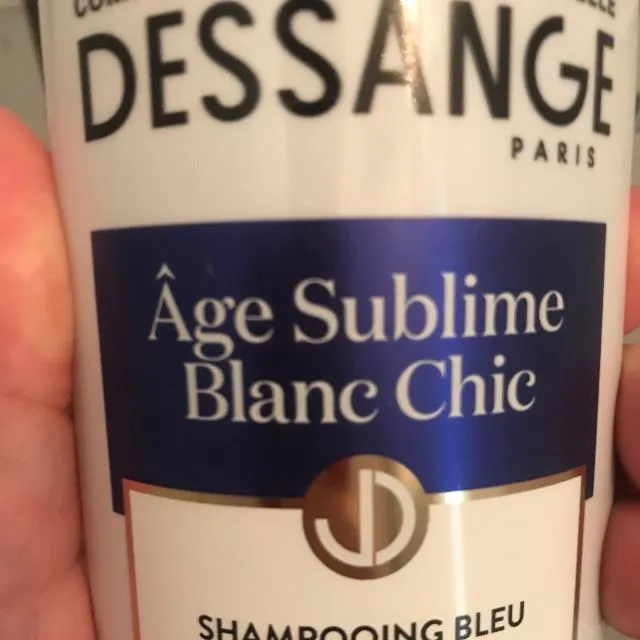 Shampoing Bleu Age Sublime Blanc Chic Déjaunisseur Cheveux Blancs DESSANGE