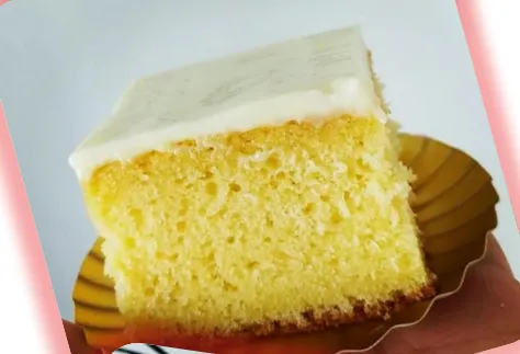 Carrés de cake au citron avec glaçage