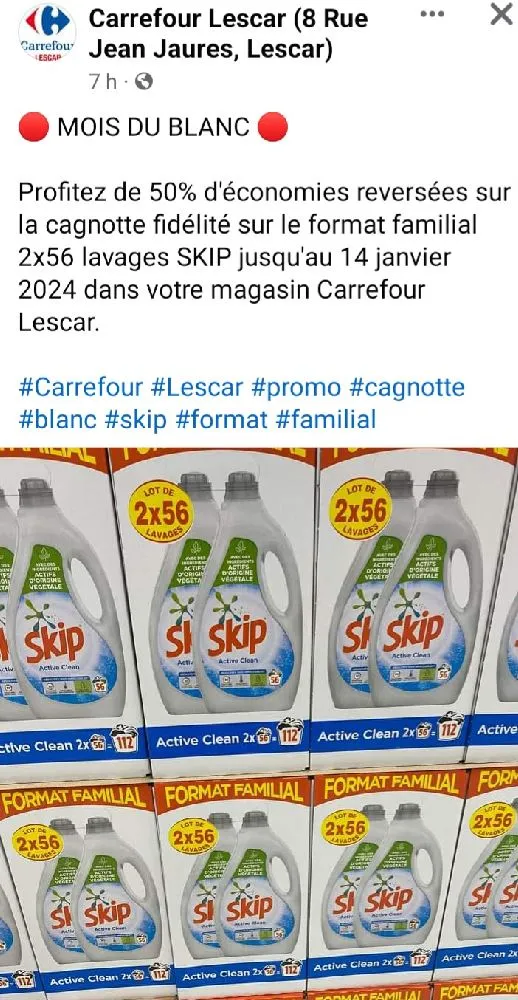 Promo lessive format familial  Communauté Ma Communaute Carrefour