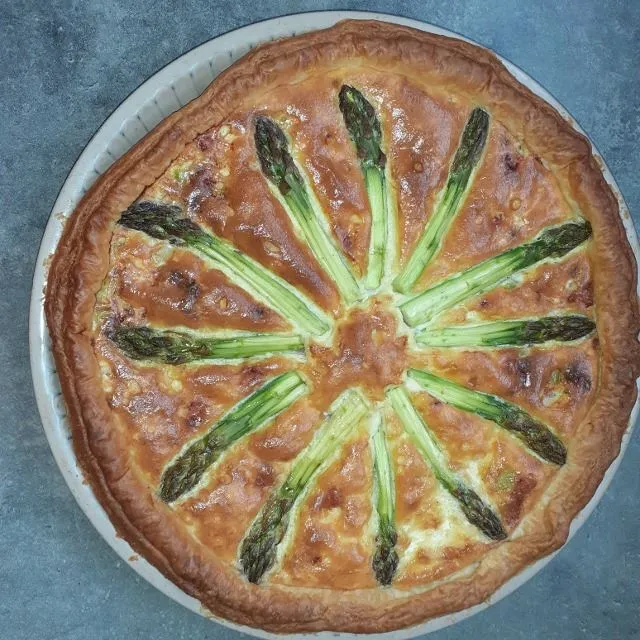 Quiche asperges vertes et lardons