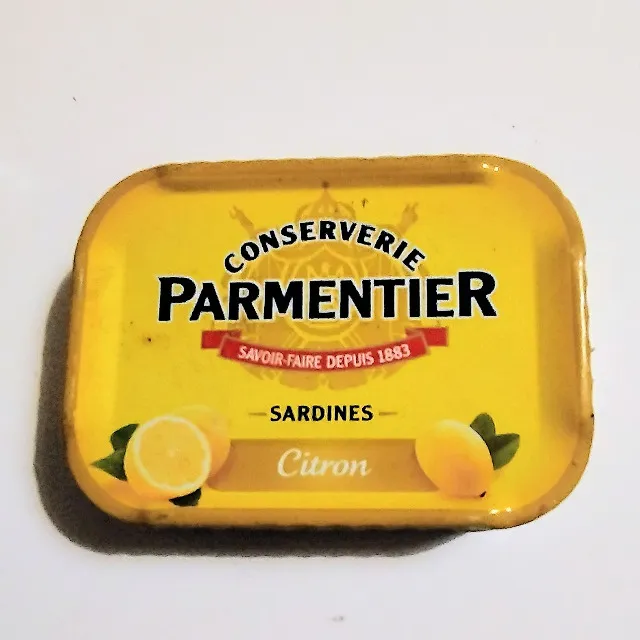 Sardines à huile de tournesol & citron PARMENTIER