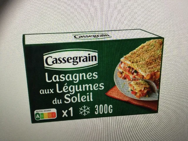 Lasagnes aux Légumes du Soleil CASSEGRAIN