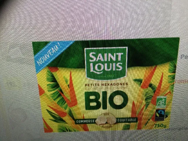 Petits hexagones de sucre Bio SAINT LOUIS Promo 34% soit 1,78€