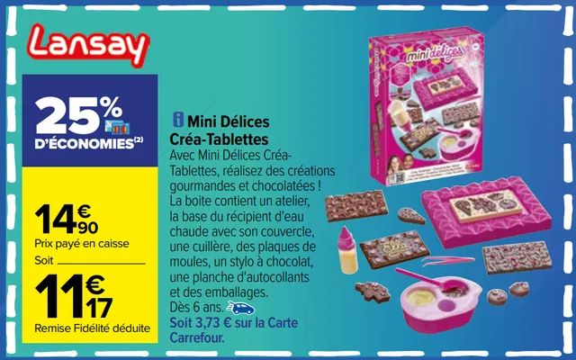 Mini Délices  Créa Tablettes 11€17 ( 28/03 au 10/04 ) - 3