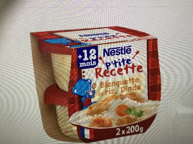 Plat Bébé Blanquette riz dinde NESTLE