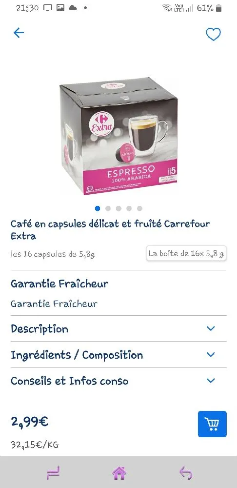 Capsules Carrefour compatible dolce gusto - 2