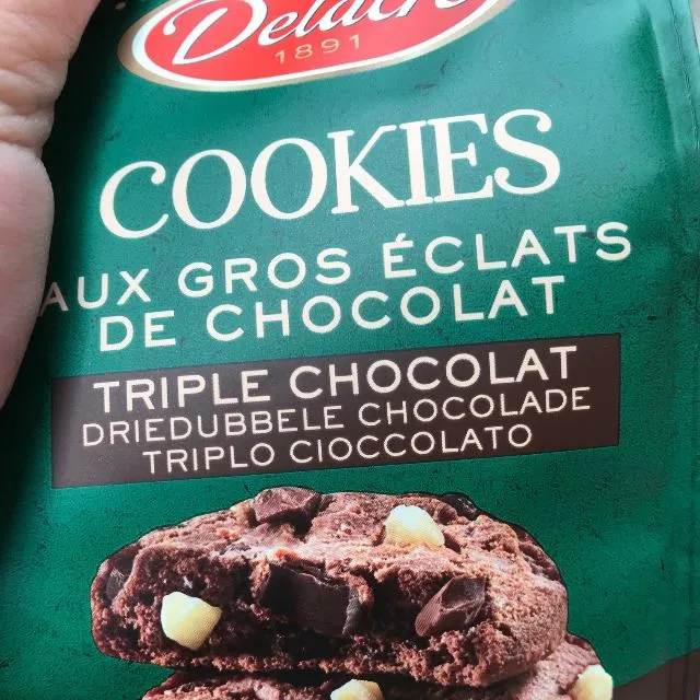 Cookies Triple Chocolat DELACRE COOKIES