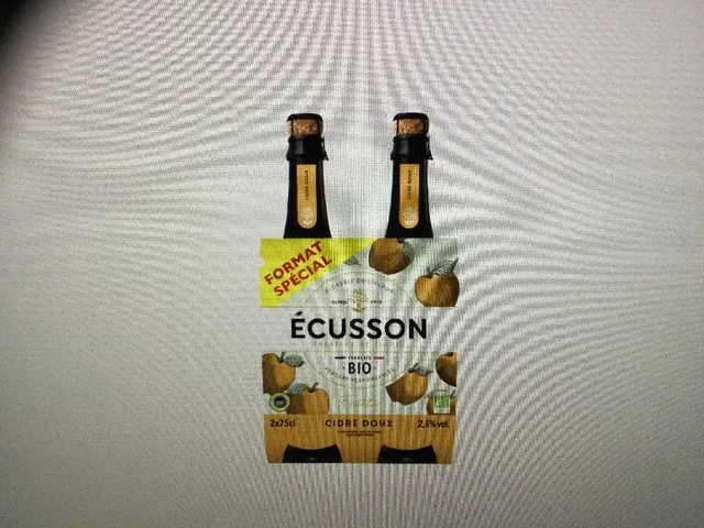 Cidre bio doux fruité ÉCUSSON 7,10€  34% d’économies