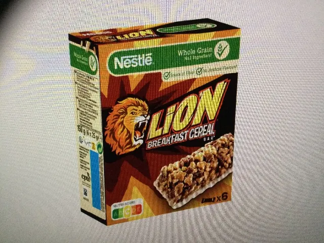 Barres de céréales Caramel chocolat LION 1,91€le 2ème à -68%
