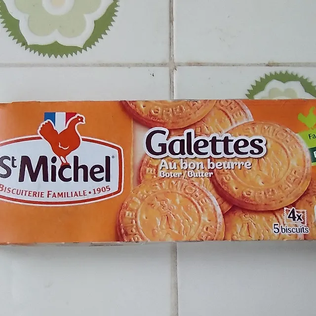 Biscuits Galettes Natures Au Bon Beurre Sans Huile De Palme ST MICHEL les 2 paquets de 130g