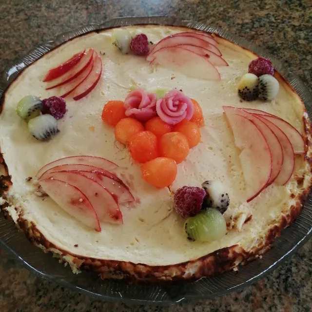cheesecake léger au citron et fruits