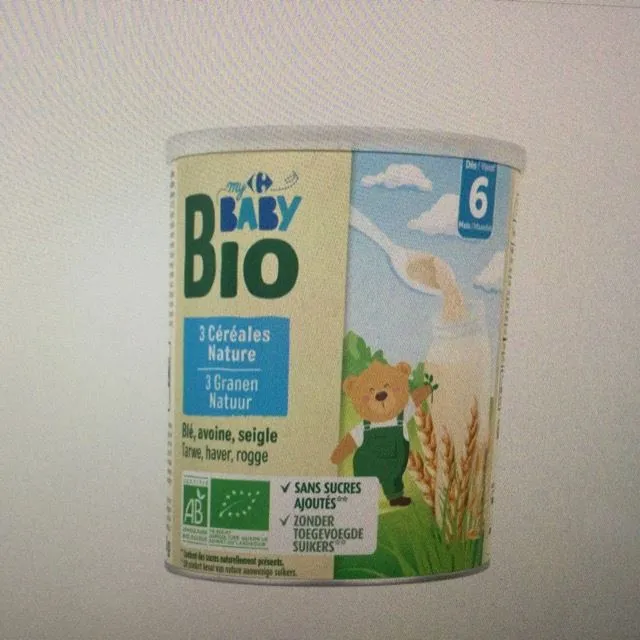 Céréales bébé nature  dès 6 mois CARREFOUR BABY BIO
