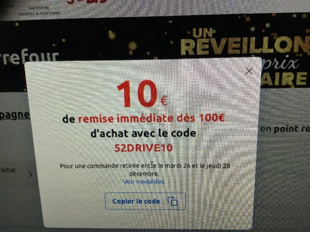 Code Drive 10€ de remise immédiate dès 100€ d’achats