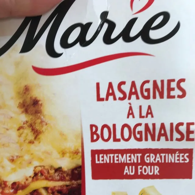 Plat cuisiné lasagnes bolognaise MARIE