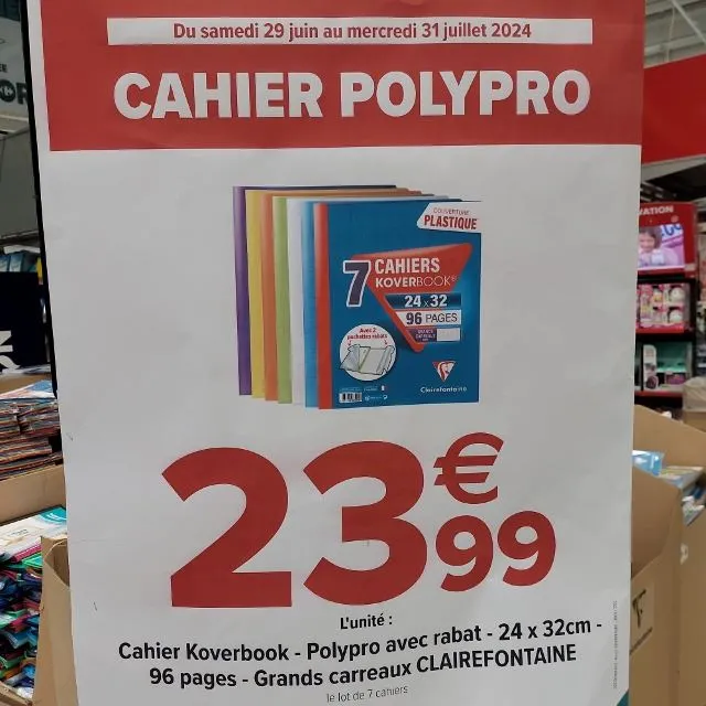 Cahier POLYPRO