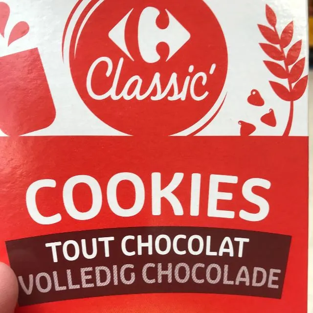Cookies tout chocolat CARREFOUR CLASSIC'