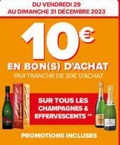 Une 2ème opération Bons d'achats sur les champagnes !!!