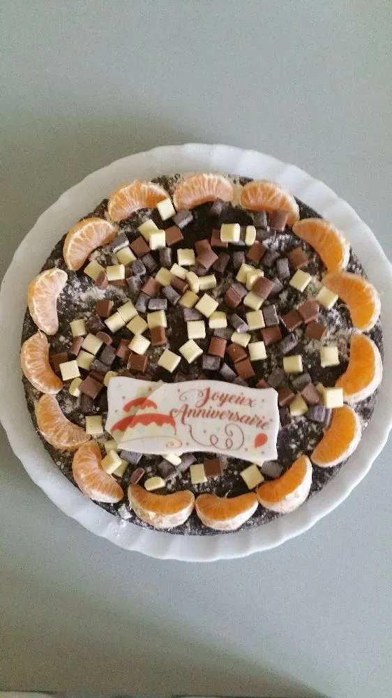 Gâteau au yaourt chocolat a clémentine
