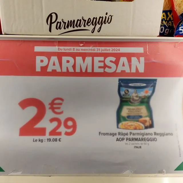 Fromage Râpé Parmigiano Reggiano AOP PARMAREGGIO