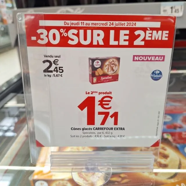 Cônes glacés - Carrefour Extra