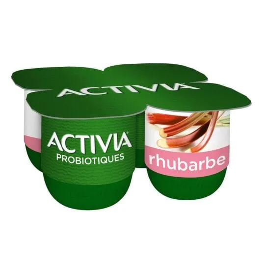 @141989471 confiture, compote... Activia rhubarbe mes