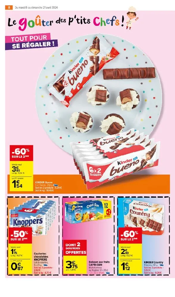 Kinder country et bueno