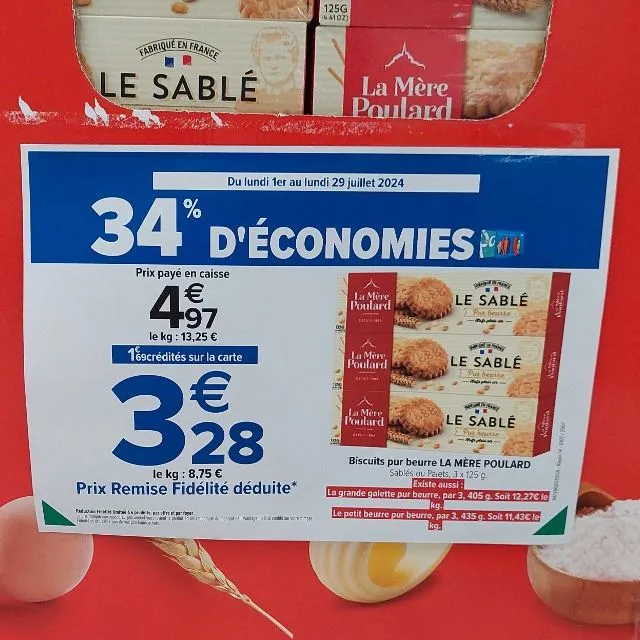 Biscuits pur beurre LA MÈRE POULARD