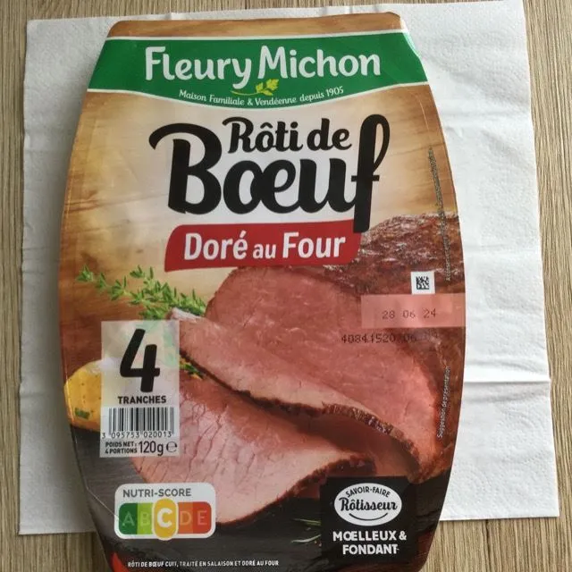 Rôti de bœuf Doré au four FLEURY MICHON