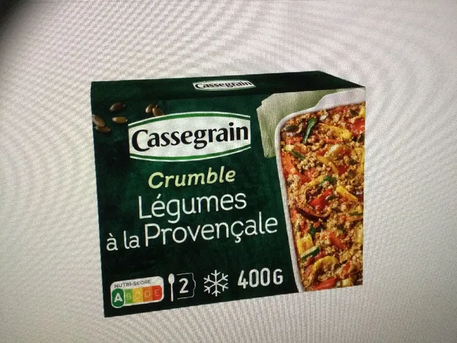 Crumble De Légumes cuisinés CASSEGRAIN
