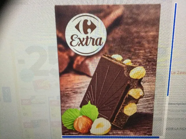 Le 2ème à -30% sur Tablette de chocolat CARREFOUR EXTRA