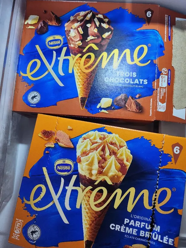Les glaces de la marque Nestlé Extrême sont de très bonnes