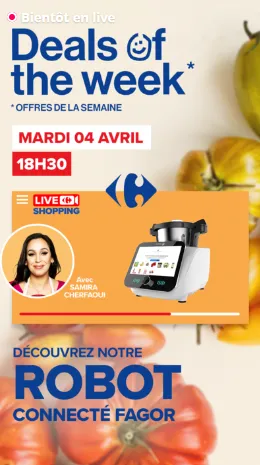 Deals of the week spécial food mardi 4 Avril 18h30 - 2