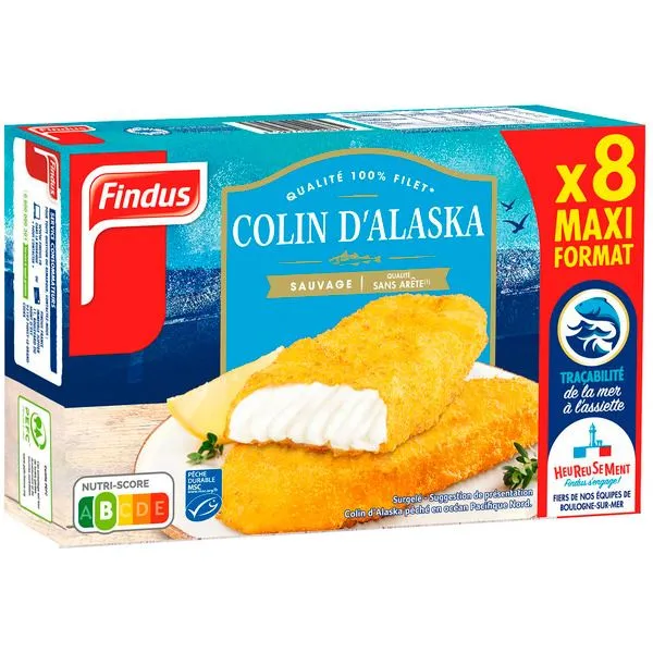 Filets de Colin panés d'Alaska MSC surgelés - FINDUS