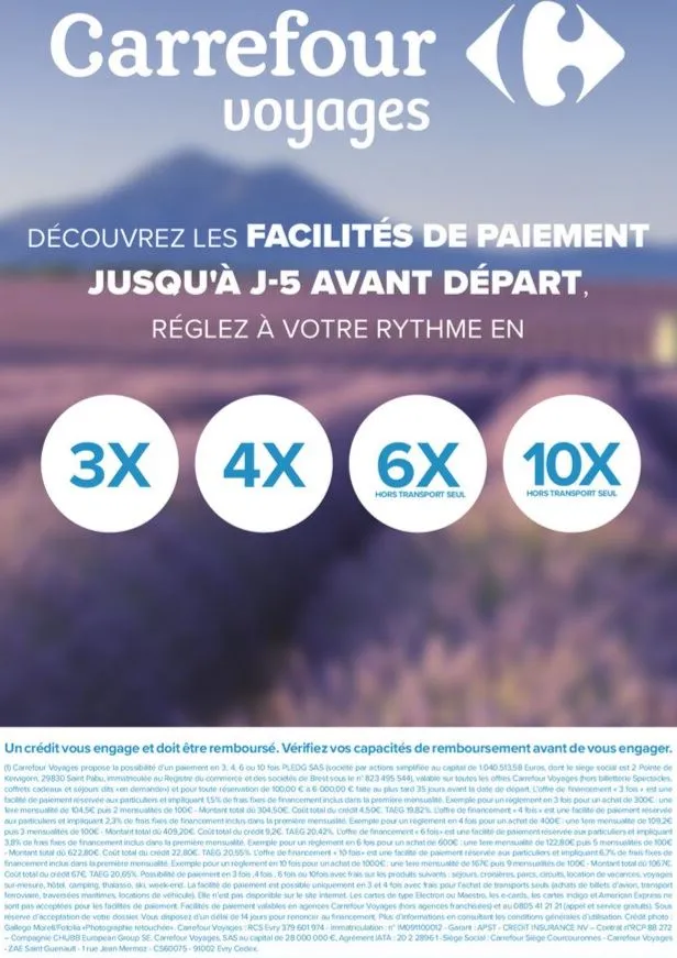 🛖Des facilités de paiement sur Carrefour 🏜Voyages - 2