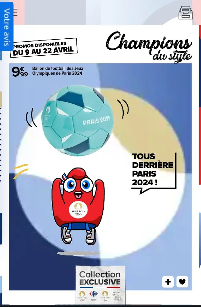 Ballon de football des jeux olympiques de Paris 2024